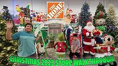 NEW! Home Depot Christmas Decorations Walkthrough 2023!🎅