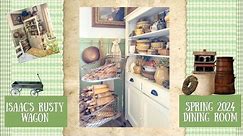 Spring Easter Dining Room 2024 ~ Decorating With Antiques ~ Country Cottage Primitive