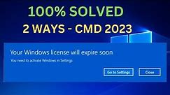 Your Windows License Will Expire Soon in Windows 10[2023] || You need to activate Windows in Setting