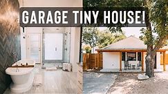 Turning a GARAGE Into a TINY HOUSE | Airbnb Tiny House Tour (Enchanted Hideaway)