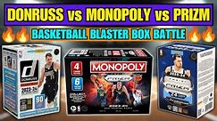 2023-24 PRIZM MONOPOLY vs DONRUSS vs PRIZM BASKETBALL BLASTER BOX BATTLE! 🏀 WEMBANY SAVES THE DAY! 🔥