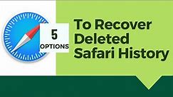 (5 Options) How to Recover Deleted Safari History on iPhone or Mac?