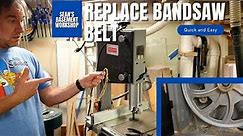 How to Replace a Broken Craftsman Bandsaw Belt FAST | SBW#75