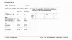 Modulendprüfungen - Management Accounting - Betriebsökonomie - ZHAW SML