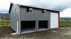 PermaBilt® Pole Building Metal Garage RV Storage Building - Enumclaw, WA