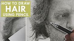 How To Draw Hair - Realistic Pencil Drawing Tutorial - Portrait Guide