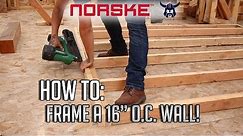 How To: Frame a 16" O.C. Wall! (Most Common Wood Framing Method)