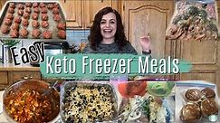 KETO Freezer Meals - 10 different meal prep recipes!