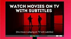 How to Play Movie With Subtitles on TV Via USB