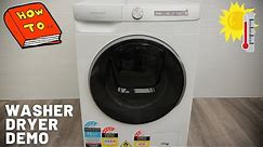 2021 Samsung Washer Dryer Washing Machine How To Use Guide