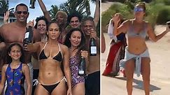 A-Rod fails to dance like Jennifer Lopez as she shows off her dance moves at Bahamas beach
