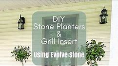 DIY Stone Planter Boxes