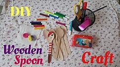 DIY Wooden Spoon Craft || Disposable Spoon Crafts || Painting Art on Wooden Spoons || DIY Art&Craft.