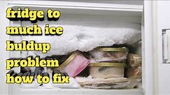 Fridge too much ice buildup problem how to fix in kannada