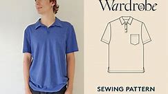 Polo Shirt Sewing Pattern and Projector File, Sewing Video Tutorial, Men's Sizes 2XS-4XL, Golf Shirt PDF Pattern for Men - Etsy | Shirt sewing pattern, Shirt pattern, Mens sewing patterns