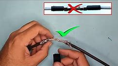 How to Twist TV Antenna Cable Wire Together Properly | Joint Dish Cable Wire Correctly & Firmly