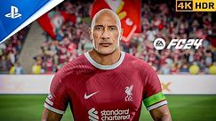 Dwayne Johnson, The Rock is here! | Liverpool vs Inter | UCL Match | FC 24 | PS5 | 4K60