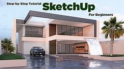 Getting Started with SketchUp | Step by Step For Beginner | Modern Villa | Nice Tower