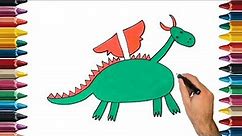 How to Draw a Dragon for Kids. #kidsdrawactivities