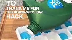 These budget-friendly DIY dishwasher soap pods using liquid detergent and an ice cube tray are easy to make. | The Gooch
