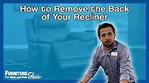 How to Remove the Back of Your Recliner for Cleaning