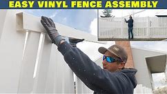How To Do EASY Vinyl Fence Installation
