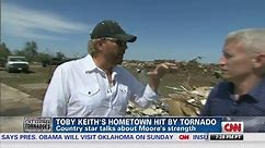 Tornado hits home for a country star