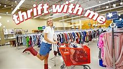 COME THRIFT WITH ME ✨ thrifting on a SALE DAY + try on thrift store haul ✨