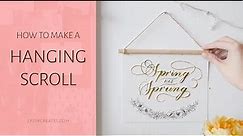 How to Make a Hanging Scroll Print Tutorial