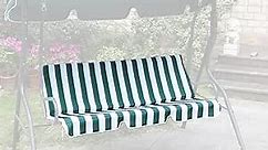Patio Swing Cushion Cover for 3 Seat Bench Replacement Supplies - Garden Swing Chair Protective 420D Waterproof (51"x18"x3")