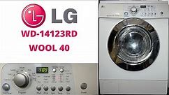 LG Direct Drive WD-14123RD Washer Dryer - Wool 40