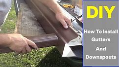 How To Install Gutters And Downspouts, DIY