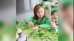 St Patricks Day Stickers for Kids Make Your Ornaments DIY Craft Kits - 28pcs Irish Gnome Cards with Shamrock Stickers for Irish Spring Saint Patricks Day Party Games Activities Gifts for Kids