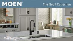 MOEN Noell Single-Handle Pull-Down Sprayer Kitchen Faucet with Reflex, Soap Dispenser and Power Clean in Mediterranean Bronze 87791BRB