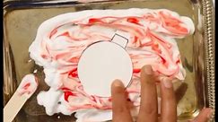 Have you tried these super cute Candy Cane Marbled ornaments…🎄🔮🍭!!! This Candy Cane Marbling is an excellent sensory art project for kids this Christmas...