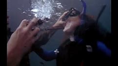 Crazy guy wanna drown 2 women! Incl. a fight with female scuba diver! -- UPGRADE