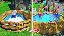 DIY Swimming Pool Construction with Pallets - Easy and Affordable Projects