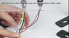 DaierTek 12 Volt Waterproof Push Button Toggle Switch 12V Lighted RGB Triple LED (Red Green Blue) 16mm