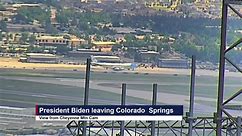 President Biden leaving Colorado Springs