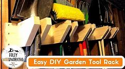 Easy DIY Garden Tools Rack