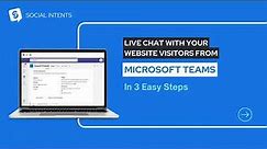 How to Add Live Chat to Microsoft Teams