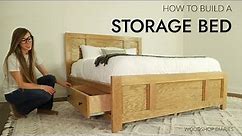 How to Build a Storage Bed with Built In Drawers