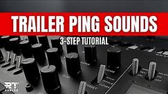 How to make cinematic ping sounds in 3 steps!