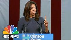 Michelle Obama On Donald Trump's Comments: 'Enough Is Enough' (Full Speech) | NBC News