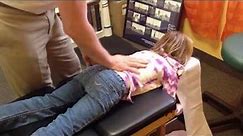Prestige Chiropractic - 6 year old Abi gets a chiropractic adjustment