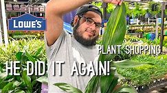Late Night Plant Shopping | Finding a Rare Houseplant at Lowes! There was one left behind!