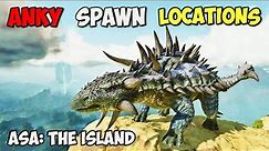 ASA: BEST Ankylosaurus Spawn LOCATIONS | ARK Survival Ascended The Island