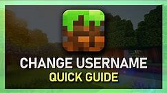 How To Change Your Minecraft Username - Tutorial