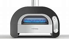 Maestro 60 Luxury Italian Outdoor Pizza Oven - Gas Fired for Residential Use, Cook 2 Pizzas at 900 degrees + Includes Free Pizza Peel and Turning Peel