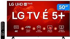 Smart TV 50” 4K Ultra HD LED LG 50UR8750 - Wi-Fi Bluetooth Alexa 3 HDMI IA - TV 4K Ultra HD - Magazine Luiza